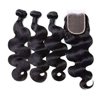 Cambodian Body Wave Raw 3 Bundle Deal + Closure