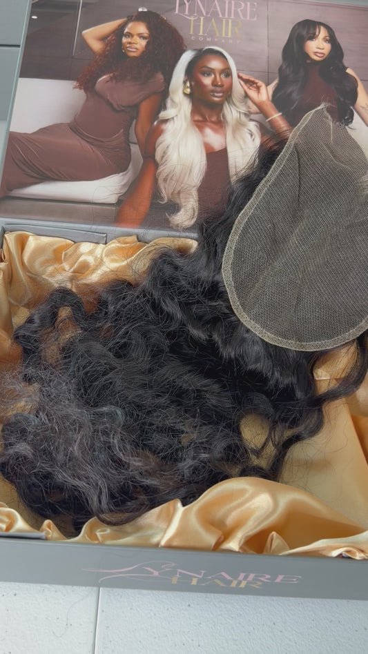 Raw Cambodian Wavy Closure