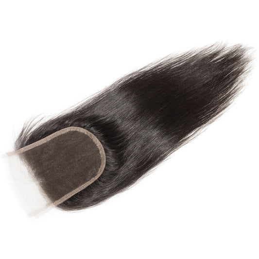 Straight 5x5 Raw Closure