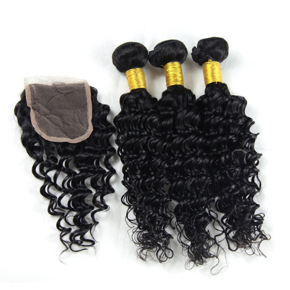 Brazilian Deep Wave Raw 2 Bundle Deal + Closure