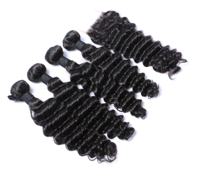 Brazilian Deep Wave Raw 3 Bundle Deal + Closure